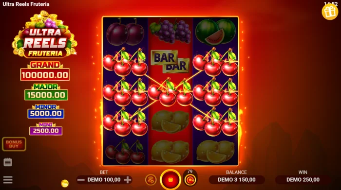 Ultra Reels Fruteria - Kombination mit Kirschen